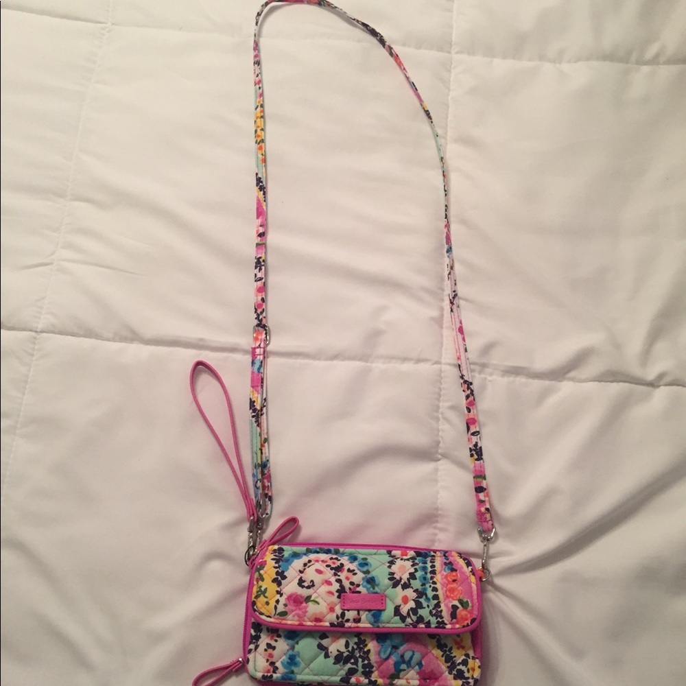 Vera Bradley double pocket crossbody/wristlet NWT